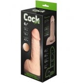 Телесный фаллоудлинитель с мошонкой Cock Next - 17 см. - LOVETOY (А-Полимер) - в Москве купить с доставкой