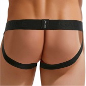 Сексуальные мужские трусы-джоки с леопардовой вставкой по центру - Gauvine купить с доставкой