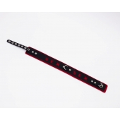 Черно-красный ошейник Sex - Crazy Handmade - купить с доставкой #SOTBIT_REGIONS_UF_V_REGION_NAME#