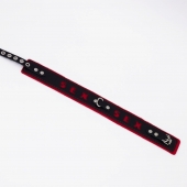 Черно-красный ошейник Sex - Crazy Handmade - купить с доставкой #SOTBIT_REGIONS_UF_V_REGION_NAME#