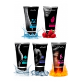 Набор из 5 лубрикантов JUJU (увлажняющий, Hot+, Long, Anal, малина) - JuJu - купить с доставкой в Москве