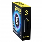 Супертонкие презервативы Ganzo Invisible - 3 шт. - Ganzo - купить с доставкой в Москве