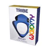 Синее эрекционное кольцо Wooomy Tribeс с вибрацией - Adrien Lastic - в Москве купить с доставкой