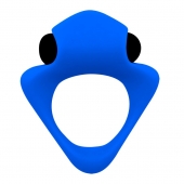 Синее эрекционное кольцо Wooomy Tribeс с вибрацией - Adrien Lastic - в Москве купить с доставкой