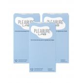 Набор из 3 упаковок ультратонких презервативов Pleasure Lab (по 12 шт.) - Pleasure Lab - купить с доставкой в Москве