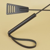 Черный кожаный стек «Сириус» - 60 см. - Sitabella - купить с доставкой в Москве