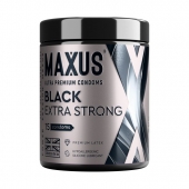 Черные утолщенные презервативы MAXUS Extra Strong с железным кейсом - 15 шт. - Maxus - купить с доставкой в Москве