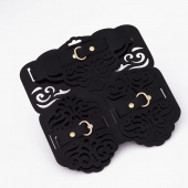 Фигурный набор для БДСМ-игр с узорами и золотистой фурнитурой - Crazy Handmade - купить с доставкой в Москве