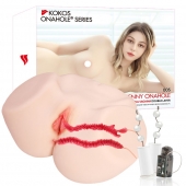 Мастурбатор-полуторс с двойным слоем материала и вибрацией Jenny Onahole Real Vagina - KOKOS - в Москве купить с доставкой