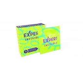 Ультратонкие презервативы Expert Invisible - 3 шт. - Expert - купить с доставкой в Москве