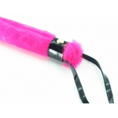 Нежная плеть с розовым мехом BDSM Light - 43 см. - БДСМ Арсенал - купить с доставкой в Москве