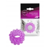 Лиловое эрекционное кольцо с 2 рядами стимулирующих шариков - Erowoman-Eroman - в Москве купить с доставкой