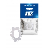 Эластичное эрекционное кольцо с шипиками и шариками - Sex Expert - в Москве купить с доставкой