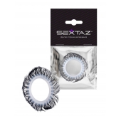 Эластичное эрекционное колечко с черными «ресничками» - Sextaz - в Москве купить с доставкой