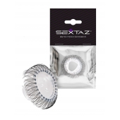 Эластичное эрекционное кольцо с длинными черными «ресничками» - Sextaz - в Москве купить с доставкой