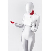 Красный ошейник с подкладкой из меха - ToyFa - купить с доставкой в Москве