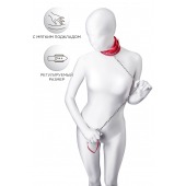 Красный ошейник с подкладкой из меха - ToyFa - купить с доставкой в Москве