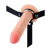 Мужской полый страпон на регулируемых ремнях - 18,5 см. - Sex Expert - купить с доставкой в Москве