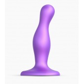 Фиолетовая насадка Strap-On-Me Dildo Plug Curvy size S - Strap-on-me - купить с доставкой в Москве