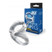 Прозрачное двойное эрекционное кольцо - Sex Expert - в Москве купить с доставкой