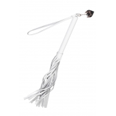 Белая кожаная плеть - 50 см. - Pecado - купить с доставкой в Москве