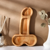 Деревянное блюдо для подачи в форме члена (25 х 16,5 х 1,7 см) - Сима-Ленд - купить с доставкой в Москве