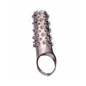 Дымчатая насадка на пенис с шипами и выпуклостями - 12 см. - Sex Expert - в Москве купить с доставкой