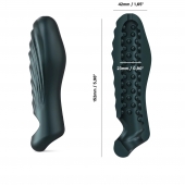 Серая силиконовая насадка на пенис с подхватом Manwan Ryzer - Manwan - в Москве купить с доставкой