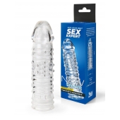 Прозрачная закрытая насадка на пенис - 17 см. - Sex Expert - в Москве купить с доставкой