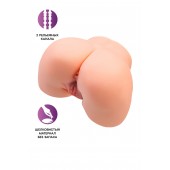 Телесный мастурбатор в форме попки с 2 любовными входами - No Name - в Москве купить с доставкой