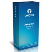 Презервативы OKOTO Mega Mix - 18 шт. - Sitabella - купить с доставкой в Москве