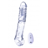 Прозрачная насадка-удлинитель Length Enhancer With Bullet с подхватом - 22,3 см. - NMC - в Москве купить с доставкой