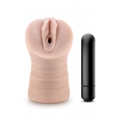 Телесный мастурбатор-вагина Ayumi с вибрацией - Blush Novelties - в Москве купить с доставкой