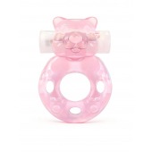 Розовое эрекционное виброкольцо в форме мишки - 1137 - в Москве купить с доставкой