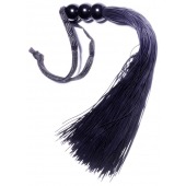 Черная силиконовая плетка - 25,4 см. - Boys of Toys - купить с доставкой в Москве