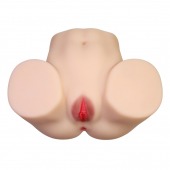 Телесный мастурбатор с 2 любовными отверстиями Olivia - Baile - в Москве купить с доставкой