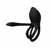 Черное эрекционное виброкольцо Bayek с пультом ДУ - Zalo - в Москве купить с доставкой