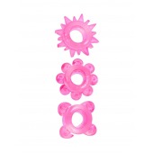 Комплект из 3 розовых эрекционных колец - Erowoman-Eroman - в Москве купить с доставкой