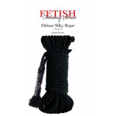 Черная веревка для фиксации Deluxe Silky Rope - 9,75 м. - Pipedream - купить с доставкой в Москве