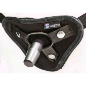 Страпон с 2 насадками и вибрацией UniStrap - 20 и 18 см. - LOVETOY (А-Полимер) - купить с доставкой в Москве