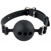 Силиконовый кляп-шар с отверстиями для дыхания Silicone Breathable Ball Gag Small - Pipedream - купить с доставкой в Москве