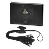 Чёрная плётка Lilly Whip Bijoux - Bijoux Indiscrets - купить с доставкой в Москве