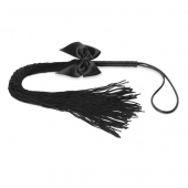 Чёрная плётка Lilly Whip Bijoux - Bijoux Indiscrets - купить с доставкой в Москве