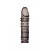 Дымчатая закрытая насадка ToyFa XLover с чешуйками и пупырышками - 13,5 см. - ToyFa - в Москве купить с доставкой