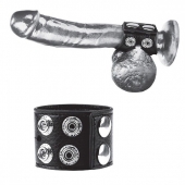 Ремень на член и мошонку 1.5  Cock Ring With Ball Strap - BlueLine - купить с доставкой #SOTBIT_REGIONS_UF_V_REGION_NAME#