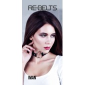 Чёрный чокер-кляп Iman Black - Rebelts - купить с доставкой в Москве