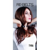 Чёрный кожаный чокер-кляп Tyra Black - Rebelts - купить с доставкой в Москве