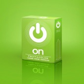 Цветные ароматизированные презервативы ON) Fruit   Color - 3 шт. - ON) - купить с доставкой в Москве