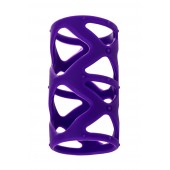 Фиолетовая насадка-сетка на пенис - 7,5 см. - A-toys - в Москве купить с доставкой