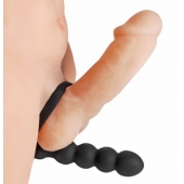 Насадка для двойного проникновения Double Fun Cock Ring with Double Penetration Vibe - XR Brands - в Москве купить с доставкой